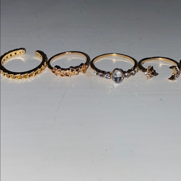 Gold ring set - Picture 1 of 3